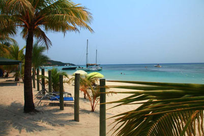 Roatan west bay view